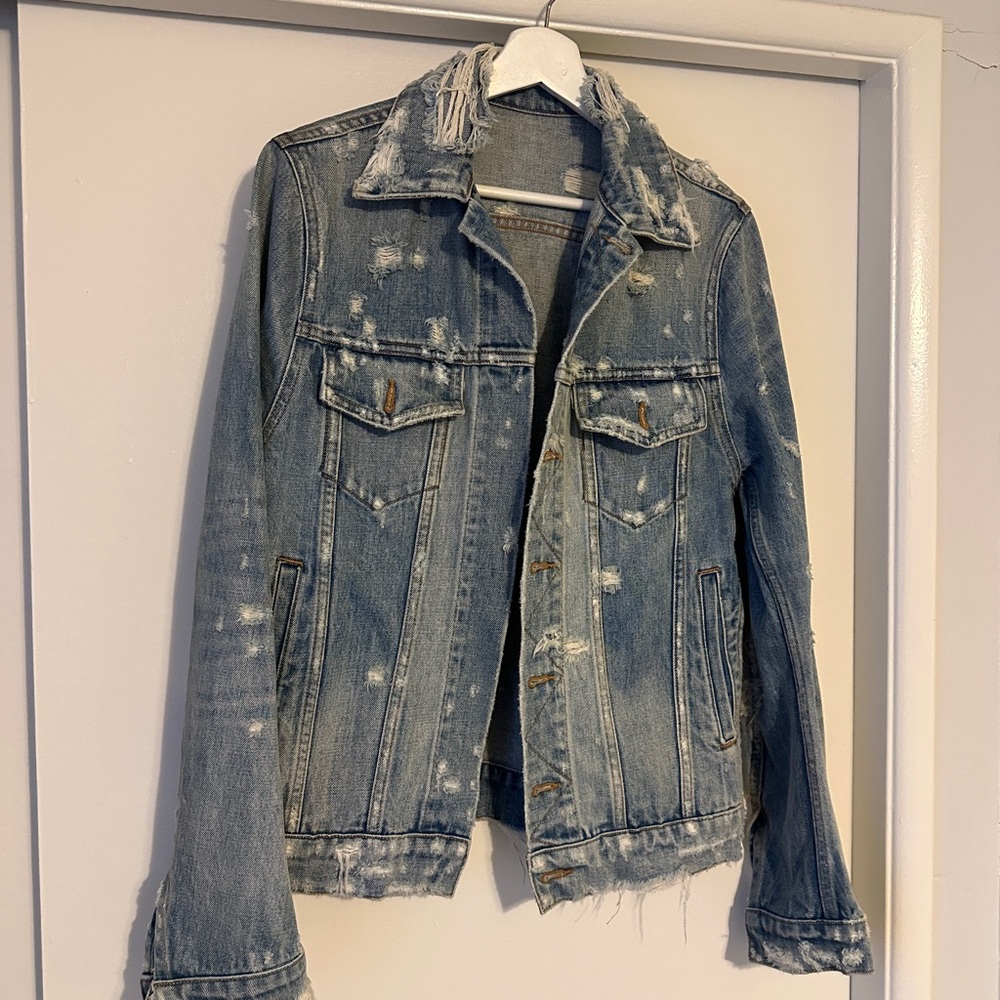 Distressed Denim Jacket